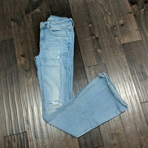 AEO Distressed Hi-Rise Artist Stretch size 2R.